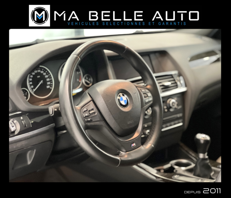 BMW X3 Xdrive20d 163 Pack Sport / carnet / Toit Pano. Xenon Caméra Cuir Int. M / 253 euros mensuel