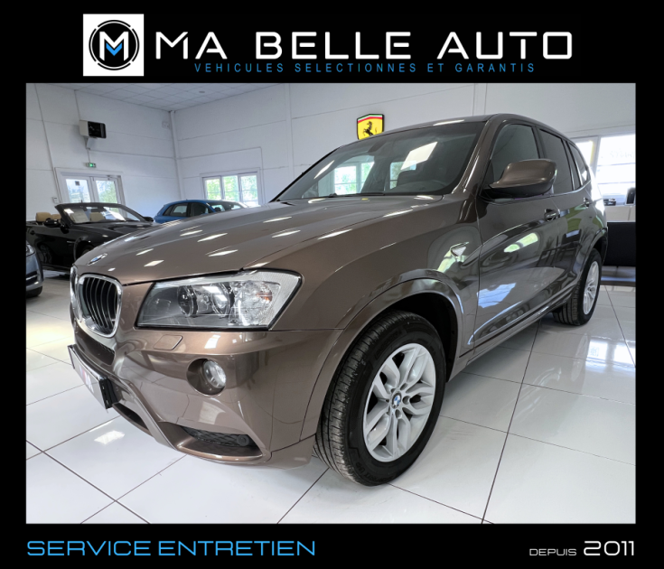 BMW X3 Xdrive20d 163 Pack Sport / carnet / Toit Pano. Xenon Caméra Cuir Int. M / 253 euros mensuel