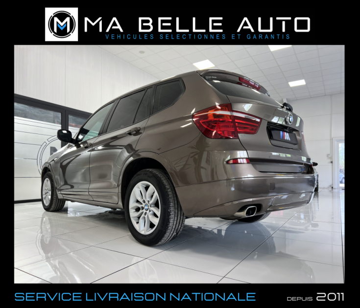 BMW X3 Xdrive20d 163 Pack Sport / carnet / Toit Pano. Xenon Caméra Cuir Int. M / 253 euros mensuel