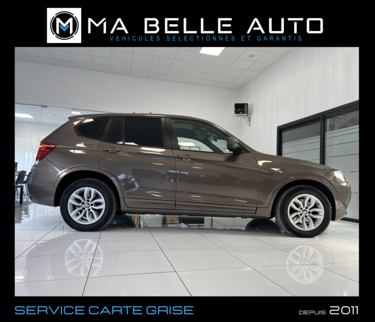 BMW X3 Xdrive20d 163 Pack Sport / carnet / Toit Pano. Xenon Caméra Cuir Int. M / 253 euros mensuel