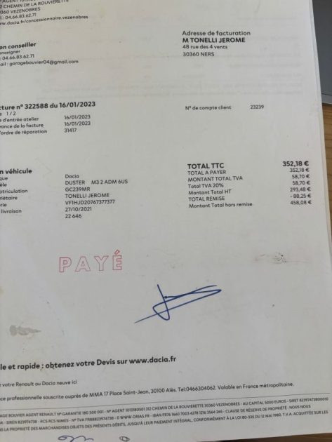 DACIA DUSTER  DCI 116 PRESTIGE FULL ENTRETIEN 