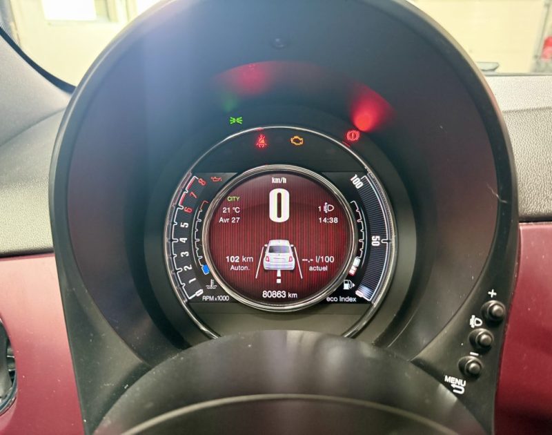 FIAT 500 1.2 PACK star 69CH TOIT PANORAMIQUE