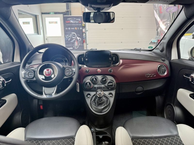FIAT 500 1.2 PACK star 69CH TOIT PANORAMIQUE