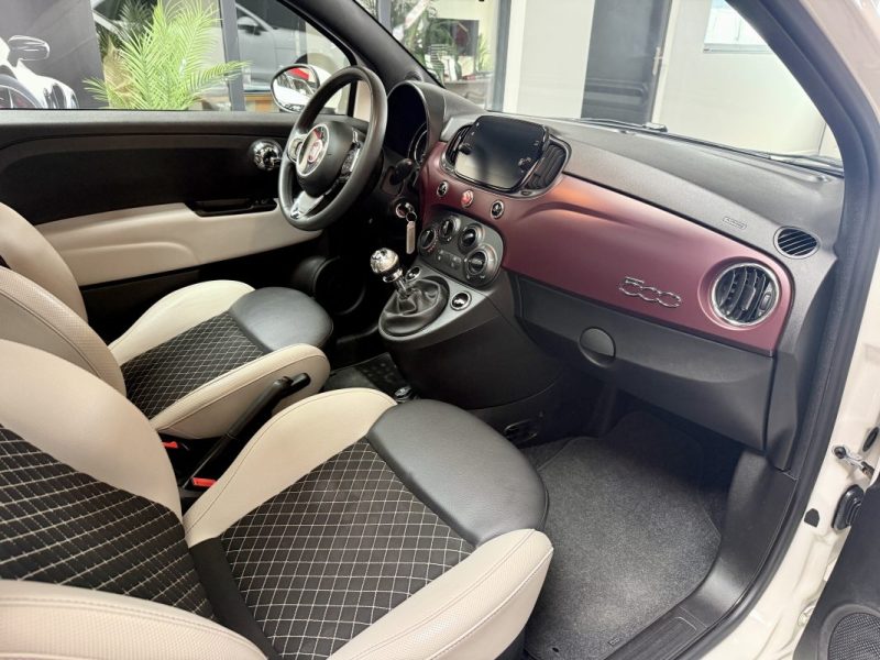 FIAT 500 1.2 PACK star 69CH TOIT PANORAMIQUE