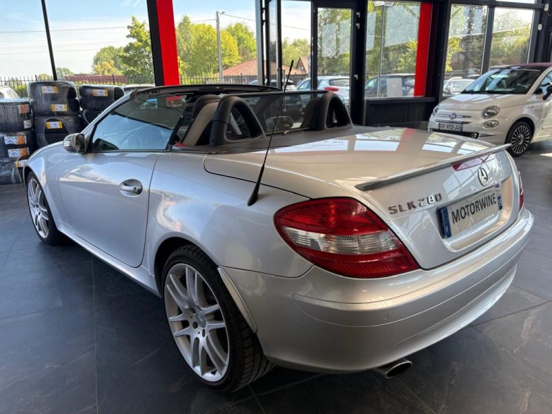 🚗 MERCEDES SLK 280  V6 231ch ⚙️ 7G 🔊 Échappement sport 🧭 GPS ❄️ Climatisation 🪑 Cuir 📡 Radar