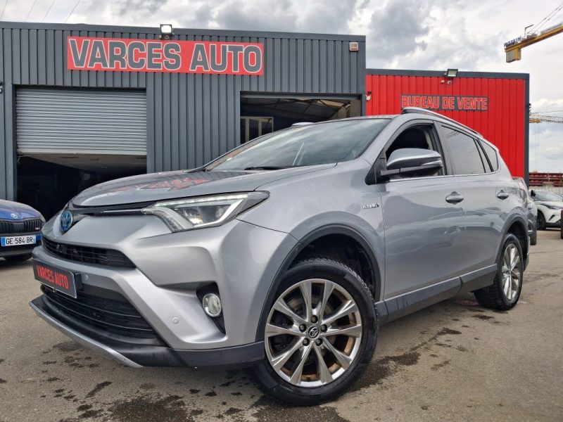 TOYOTA RAV4 HYBRIDE 197 CV 4WD 4X4 DESIGN CAMERA 360 CUIR ELECTRIQUE SUIVIE COMPLET 