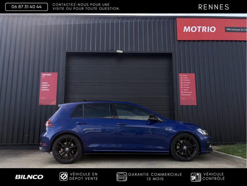 VOLKSWAGEN GOLF 7 R 2.0 TSI 310CH 4MOTION / TOIT OUVRANT PANO / Apple CarPlay / App-Connect / Bleu  