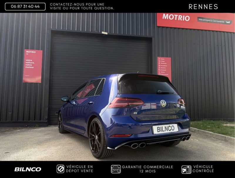 VOLKSWAGEN GOLF 7 R 2.0 TSI 310CH 4MOTION / TOIT OUVRANT PANO / Apple CarPlay / App-Connect / Bleu  