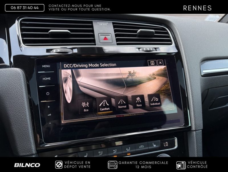 VOLKSWAGEN GOLF 7 R 2.0 TSI 310CH 4MOTION / TOIT OUVRANT PANO / Apple CarPlay / App-Connect / Bleu  