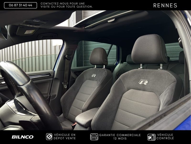 VOLKSWAGEN GOLF 7 R 2.0 TSI 310CH 4MOTION / TOIT OUVRANT PANO / Apple CarPlay / App-Connect / Bleu  