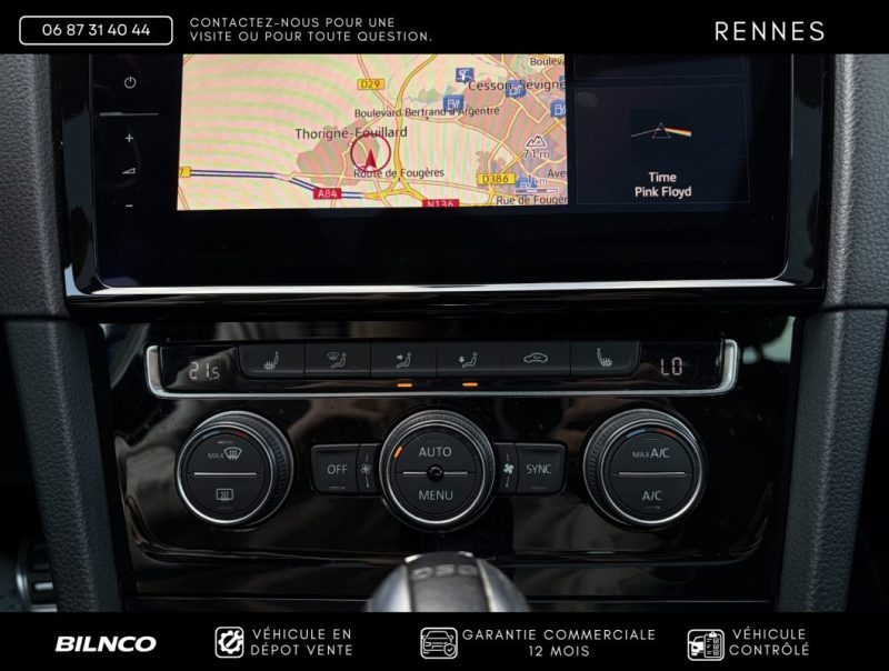 VOLKSWAGEN GOLF 7 R 2.0 TSI 310CH 4MOTION / TOIT OUVRANT PANO / Apple CarPlay / App-Connect / Bleu  
