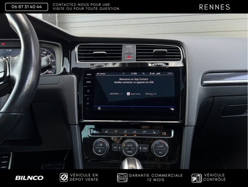 VOLKSWAGEN GOLF 7 R 2.0 TSI 310CH 4MOTION / TOIT OUVRANT PANO / Apple CarPlay / App-Connect / Bleu  