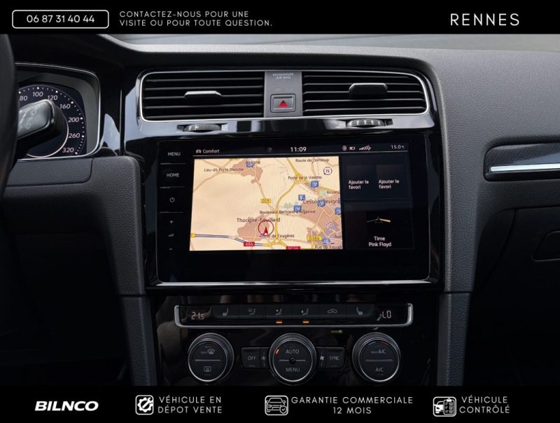 VOLKSWAGEN GOLF 7 R 2.0 TSI 310CH 4MOTION / TOIT OUVRANT PANO / Apple CarPlay / App-Connect / Bleu  