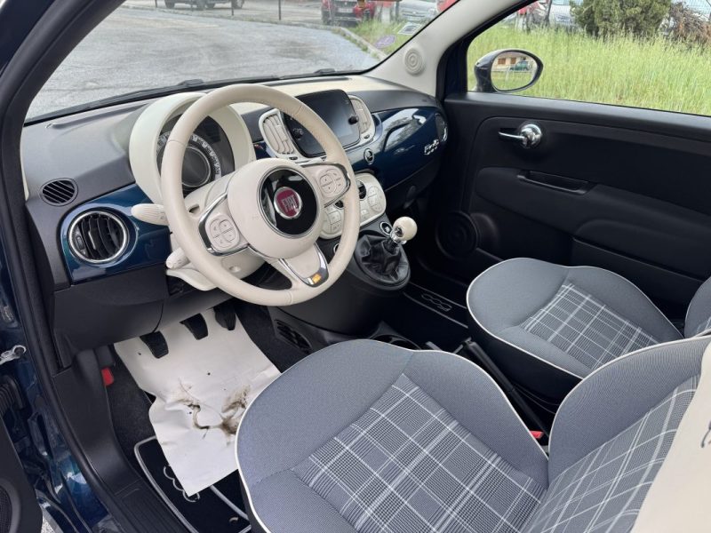 FIAT 500C CABRIOLET 1.2 8V 69CH S&S PACK LOUNGE 