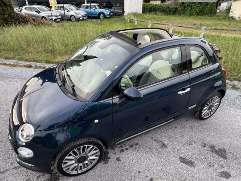 FIAT 500C CABRIOLET 1.2 8V 69CH S&S PACK LOUNGE 