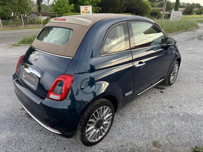 FIAT 500C CABRIOLET 1.2 8V 69CH S&S PACK LOUNGE 