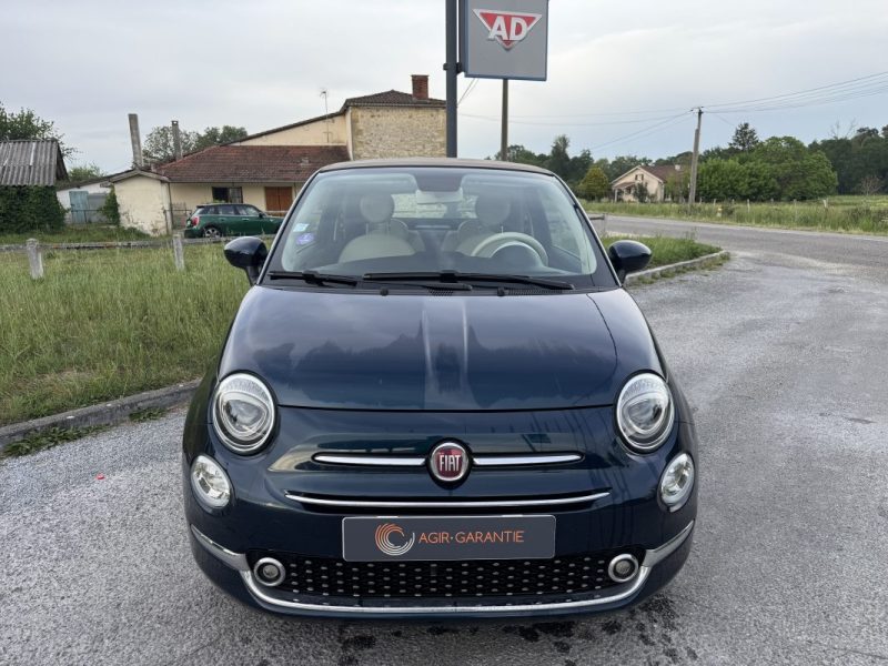 FIAT 500C CABRIOLET 1.2 8V 69CH S&S PACK LOUNGE 
