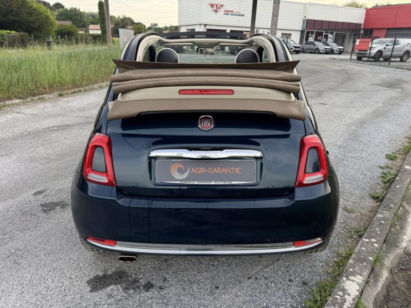 FIAT 500C CABRIOLET 1.2 8V 69CH S&S PACK LOUNGE 