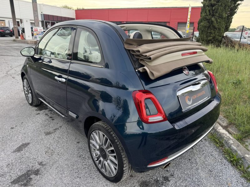 FIAT 500C CABRIOLET 1.2 8V 69CH S&S PACK LOUNGE 