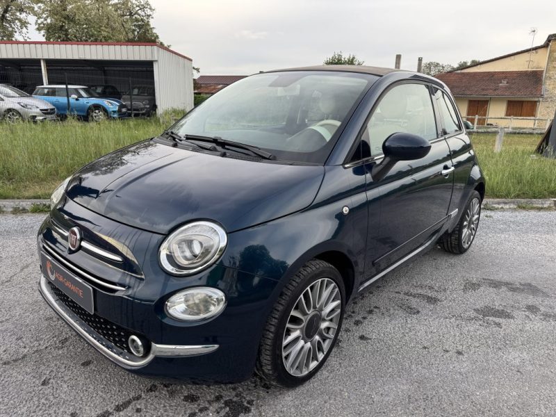 FIAT 500C CABRIOLET 1.2 8V 69CH S&S PACK LOUNGE 