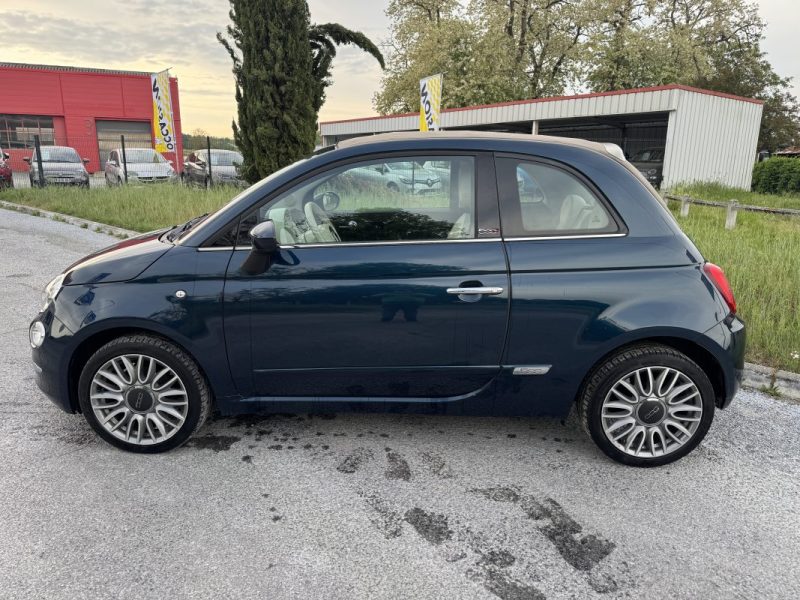 FIAT 500C CABRIOLET 1.2 8V 69CH S&S PACK LOUNGE 