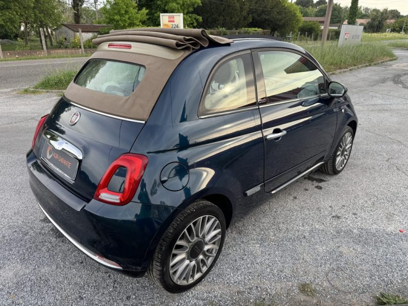 FIAT 500C CABRIOLET 1.2 8V 69CH S&S PACK LOUNGE 