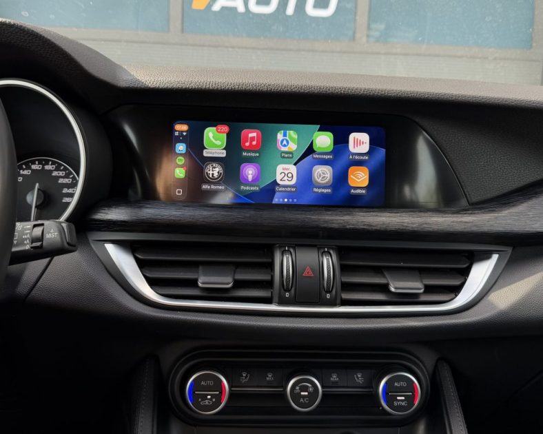 SUPER Q4 Alfa Romeo Stelvio 2.2 Diesel 190ch - ATTELAGE– 2023 – 86 330 km – Full options – Noir