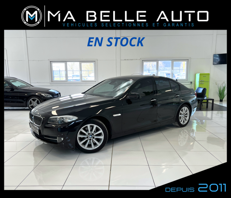 BMW Série 5 F10 525 dA 204 3.0L 6 CYLINDRES PACK LUXE BVA8 / XENON GPS CAMERA CUIR / 215 euros mois