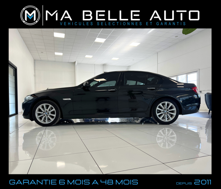 BMW Série 5 F10 525 dA 204 3.0L 6 CYLINDRES PACK LUXE BVA8 / XENON GPS CAMERA CUIR / 215 euros mois