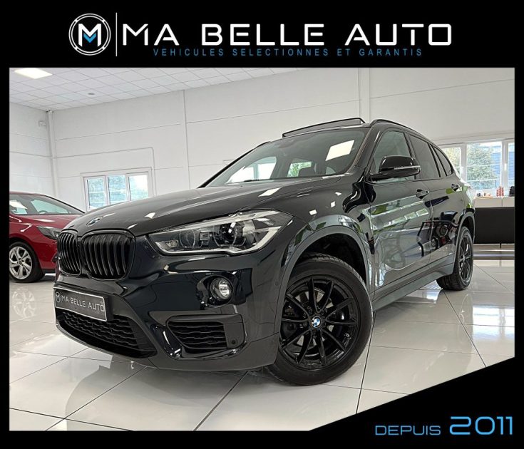 BMW X1 Sdrive16d Black Line / carnet / Toit panoramique full Led JA noire / 291 euros mensuel 
