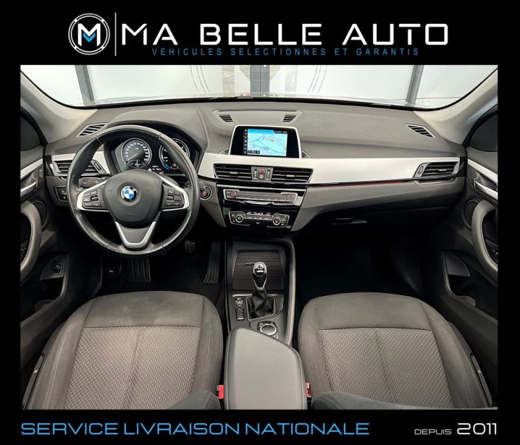 BMW X1 Sdrive16d Black Line / carnet / Toit panoramique full Led JA noire / 291 euros mensuel 