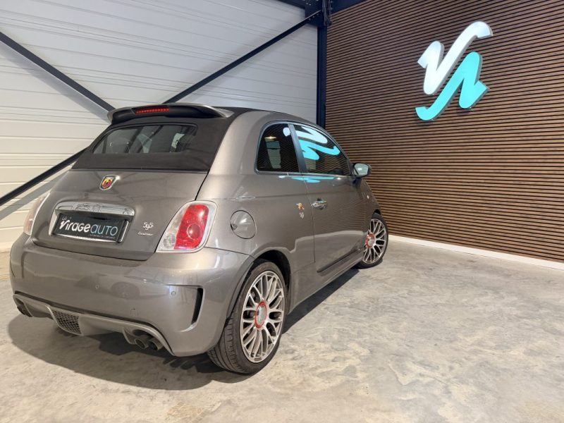 Fiat 500C Abarth - Cabriolet - 595 Turismo - 160 cv - Boite Automatique - Interieur Cuir Rouge - 110