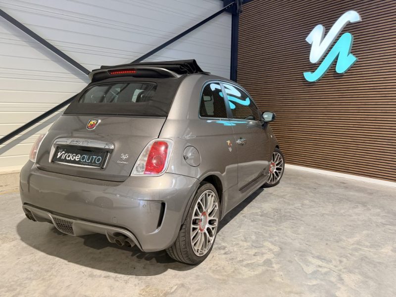 Fiat 500C Abarth - Cabriolet - 595 Turismo - 160 cv - Boite Automatique - Interieur Cuir Rouge - 110