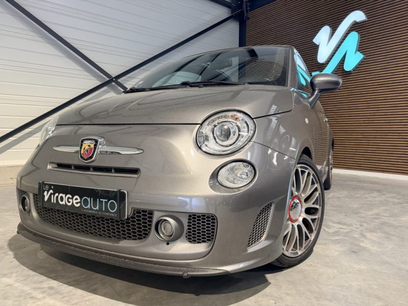 Fiat 500C Abarth - Cabriolet - 595 Turismo - 160 cv - Boite Automatique - Interieur Cuir Rouge - 110