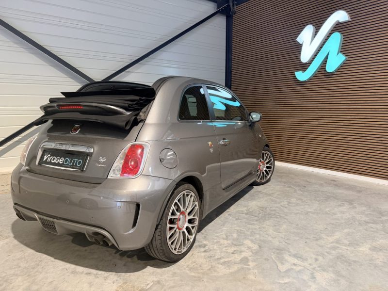 Fiat 500C Abarth - Cabriolet - 595 Turismo - 160 cv - Boite Automatique - Interieur Cuir Rouge - 110