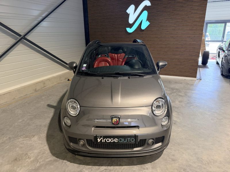 Fiat 500C Abarth - Cabriolet - 595 Turismo - 160 cv - Boite Automatique - Interieur Cuir Rouge - 110