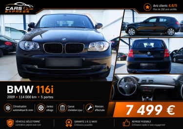 BMW 116I COMFORT 5PORTES GARANTIE 6MOIS