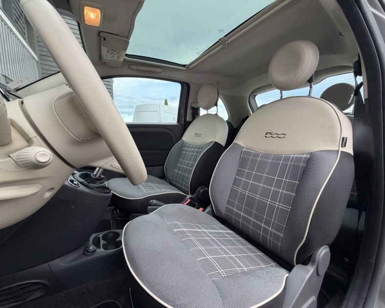 FIAT 500 1.2 69ch Lounge - État PARFAIT - TOIT PANORAMIQUE -  Entretien à Jour