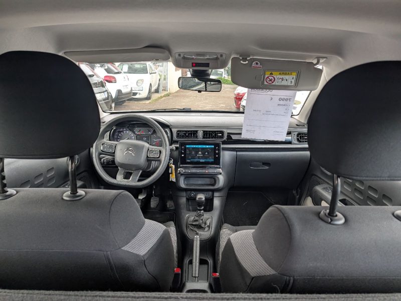 CITROEN C3 1.5 BLUEHDI 100CH S&S SOCIETE 2 PLACES REVERSIBLE  1ERE MAIN ENTRETIEN CITROEN T