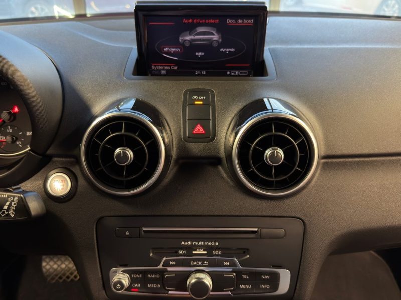 AUDI A1 PHASE 2 SPORTBACK AMBITION LUXE 1.4 TFSI 125 Cv TOIT OUVRANT BOITE AUTO CUIR - GARANTIE 1 AN