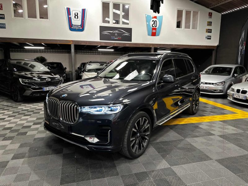 BMW X7 7 PLACES 3.0d 265CH EXCLUSIVE XDRIVE (ATTELAGE, TOIT OUVRANT,SONO HARMAN KARDON, CAMÉRA 360°)