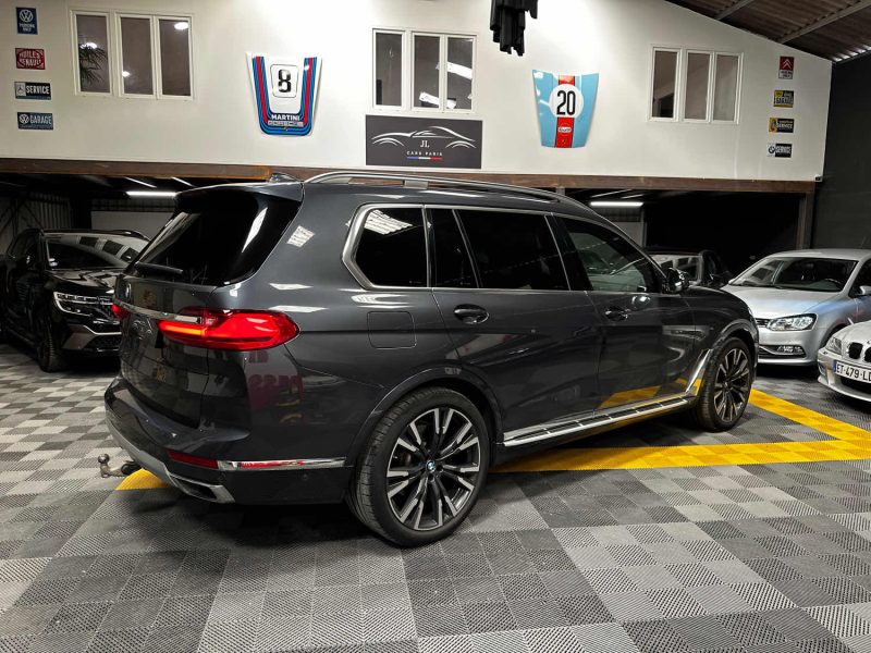 BMW X7 7 PLACES 3.0d 265CH EXCLUSIVE XDRIVE (ATTELAGE, TOIT OUVRANT,SONO HARMAN KARDON, CAMÉRA 360°)