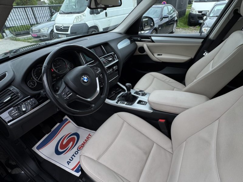 BMW X3 2.0 D SDRIVE18D PACK X LINE FULL OPTIONS GPS/CLIM/CUIR/TOIT 1er MAIN 