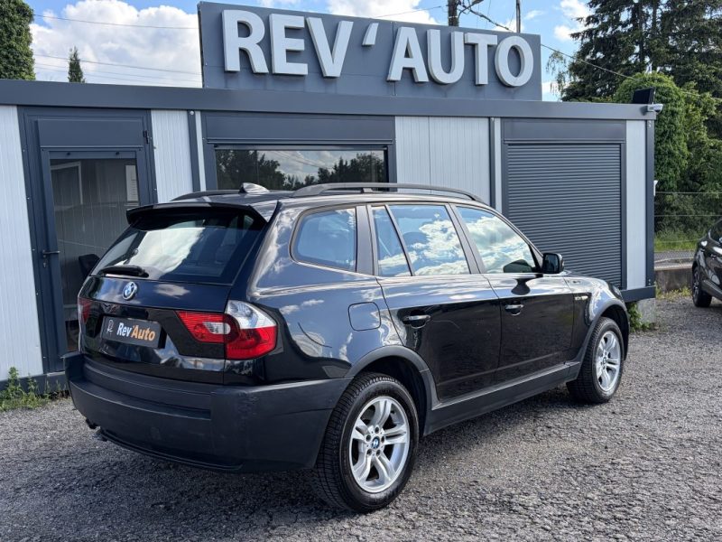 BMW X3 E83 3.0d 204ch 4X4 Luxe Sieges cuir / régulateur / Clim auto 80.000 km 12/2004 2ème main
