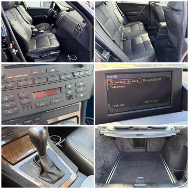 BMW X3 E83 3.0d 204ch 4X4 Luxe Sieges cuir / régulateur / Clim auto 80.000 km 12/2004 2ème main