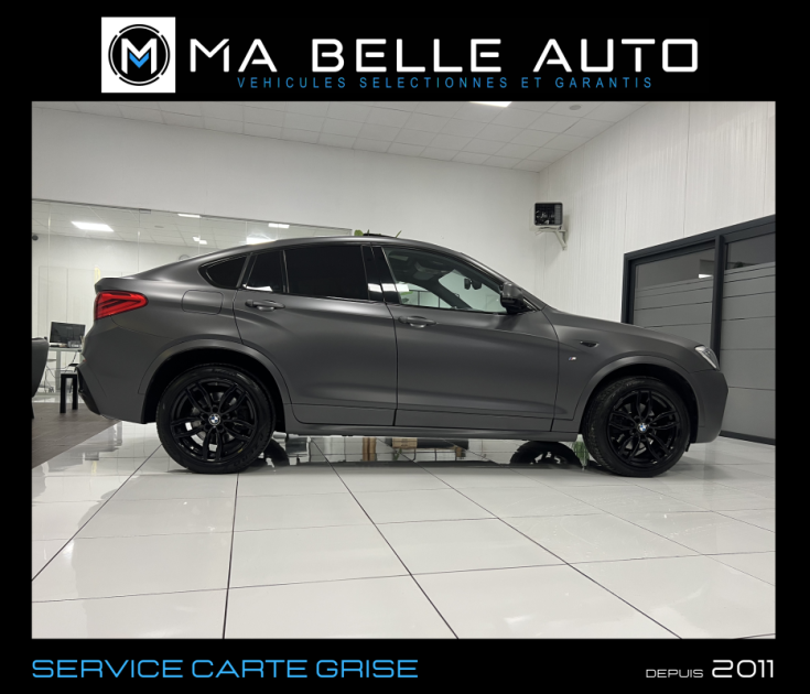 BMW X4 XDRIVE20D M SPORT BVA8 / carnet / TOE KEYLESS GPS CAMERA / 391 euros mensuel