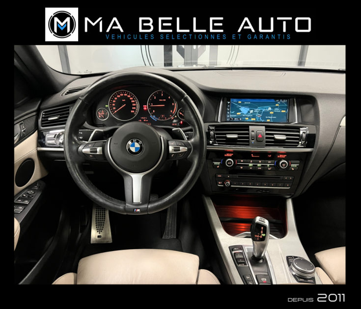 BMW X4 XDRIVE20D M SPORT BVA8 / carnet / TOE KEYLESS GPS CAMERA / 391 euros mensuel
