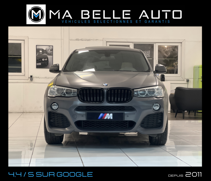BMW X4 XDRIVE20D M SPORT BVA8 / carnet / TOE KEYLESS GPS CAMERA / 391 euros mensuel
