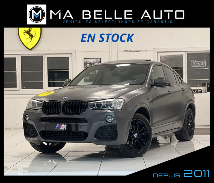 BMW X4 XDRIVE20D M SPORT BVA8 / carnet / TOE KEYLESS GPS CAMERA / 391 euros mensuel
