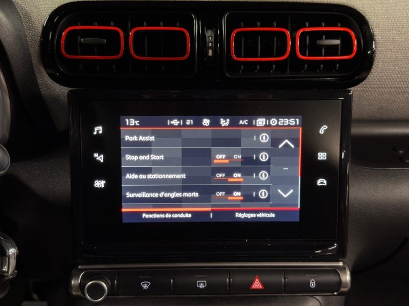 CITROEN C3 SHINE 1.2 110 Cv 1ERE MAIN / APPLE CARPLAY & ANDROID CRIT AIR 1 - Garantie 1 an